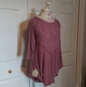 Purple long sleeve tunic from Free People